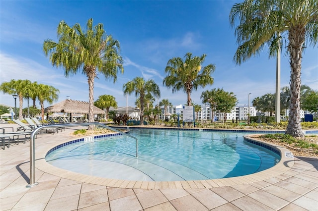3193 Pequod Pl, Kissimmee, FL 34746 - community pool featuring a gazebo and a patio