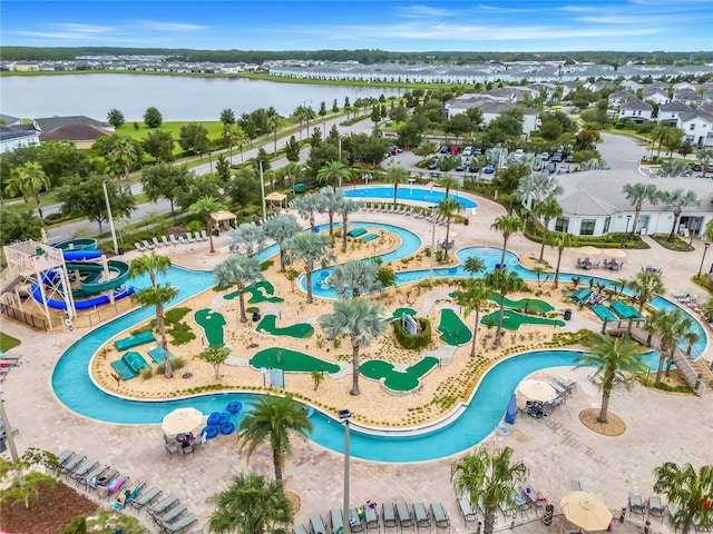 3193 Pequod Pl, Kissimmee, FL 34746 - drone / aerial view of a large body of water and a pool