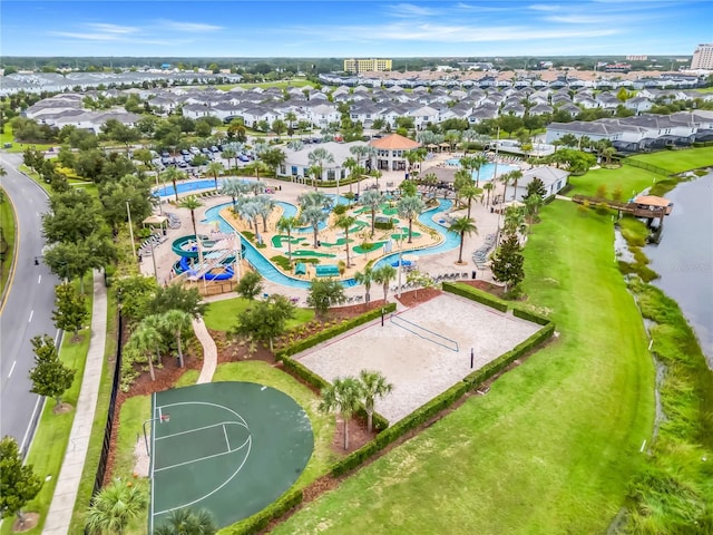 3193 Pequod Pl, Kissimmee, FL 34746 - aerial view of a pool and a large body of water