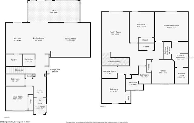 944 Benjamin Trl, Davenport, FL 33837 - view of room layout