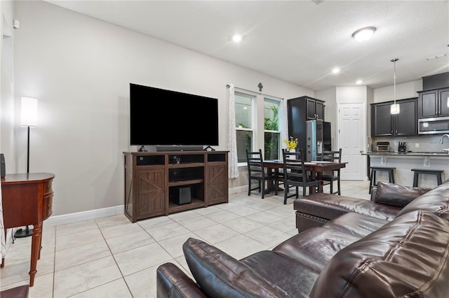 14536 Golden Harbor Ln, Winter Garden, FL 34787 - living area with light tile patterned floors and recessed lighting