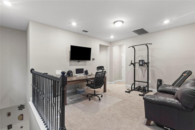 14536 Golden Harbor Ln, Winter Garden, FL 34787 - office area featuring carpet and recessed lighting