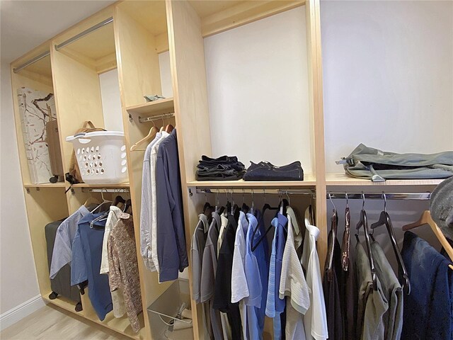 2400 Presidential Way Unit 1104, West Palm Beach, FL 33401 - spacious closet featuring wood finished floors