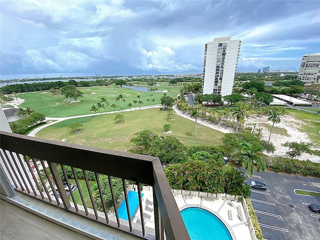 2400 Presidential Way Unit 1104, West Palm Beach, FL 33401 - drone / aerial view of a large body of water and a pool area
