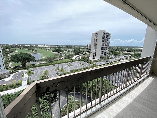 2400 Presidential Way Unit 1104, West Palm Beach, FL 33401 - balcony featuring a water view