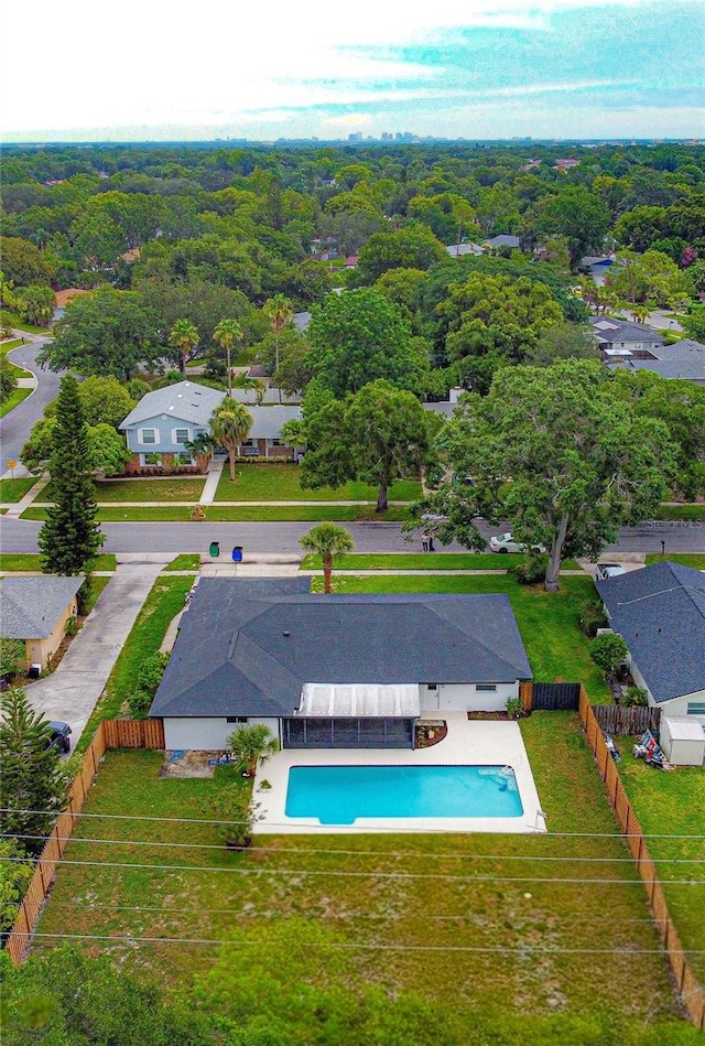 5938 Marlberry Dr, Orlando, FL 32819 - aerial view of residential area featuring a pool