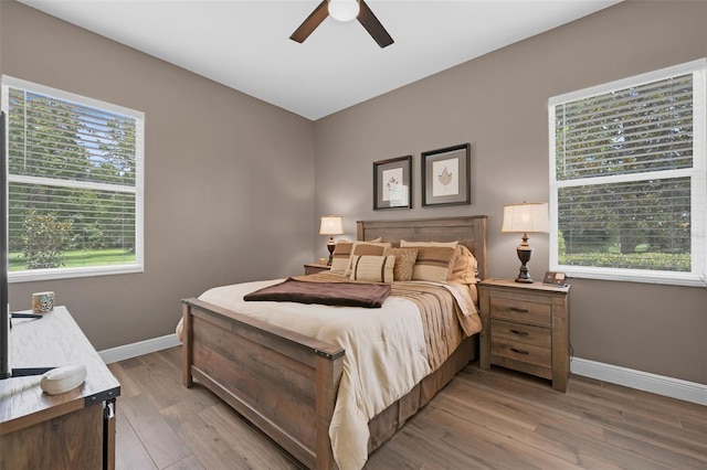 1462 Palm Bay Ct, Lake Mary, FL 32746 - bedroom with light wood-type flooring and ceiling fan