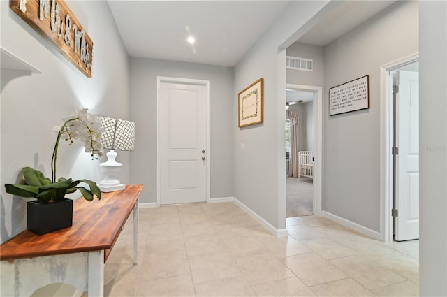 410 Winter Bliss Ln, Mount Dora, FL 32757 - corridor with light tile patterned floors