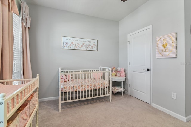 410 Winter Bliss Ln, Mount Dora, FL 32757 - bedroom featuring carpet floors and a crib