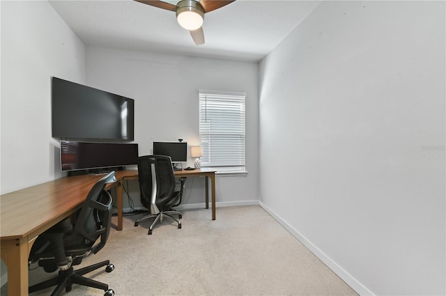 410 Winter Bliss Ln, Mount Dora, FL 32757 - office featuring carpet floors and ceiling fan