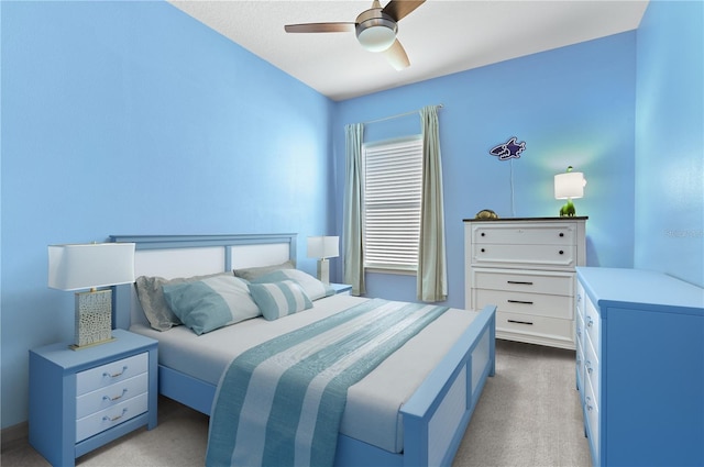 410 Winter Bliss Ln, Mount Dora, FL 32757 - bedroom featuring light carpet and a ceiling fan