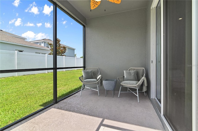410 Winter Bliss Ln, Mount Dora, FL 32757 - sunroom / solarium with ceiling fan