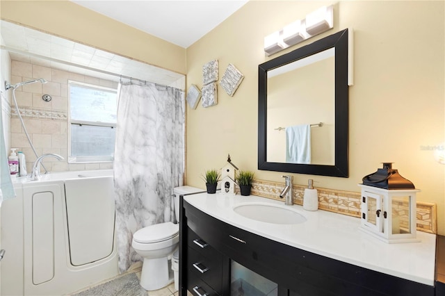 7022 Talbot Dr, Orlando, FL 32819 - bathroom with vanity and shower / bath combination with curtain