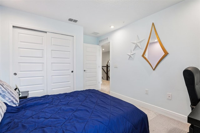10009 Randal Walk St, Orlando, FL 32832 - bedroom with carpet floors, recessed lighting, and a closet