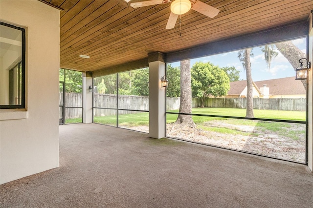 1424 Mt Laurel Dr, Winter Springs, FL 32708 - unfurnished sunroom featuring ceiling fan