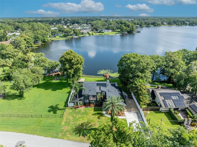 7801 Georgeann St, Winter Park, FL 32792 - view from above of property with a large body of water