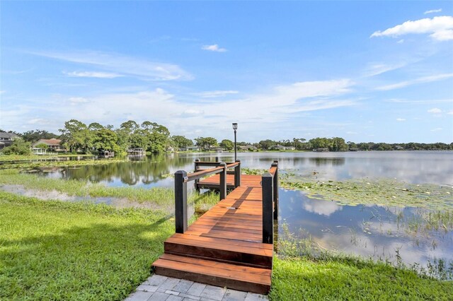 7801 Georgeann St, Winter Park, FL 32792 - dock area with a water view