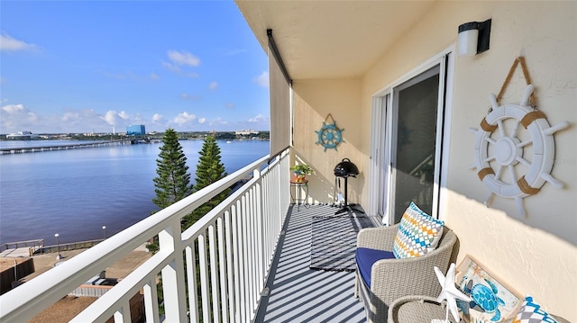 145 N Halifax Ave Unit 705, Daytona Beach, FL 32118 - balcony with a water view