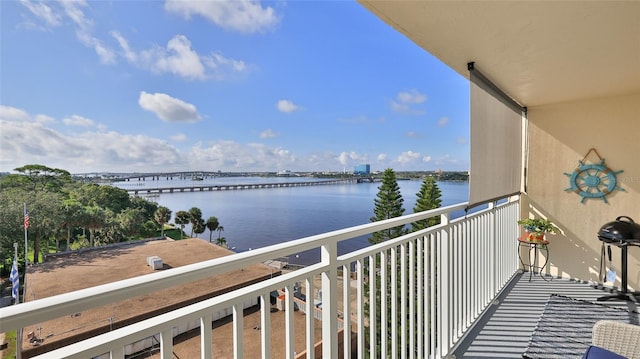 145 N Halifax Ave Unit 705, Daytona Beach, FL 32118 - balcony with a water view