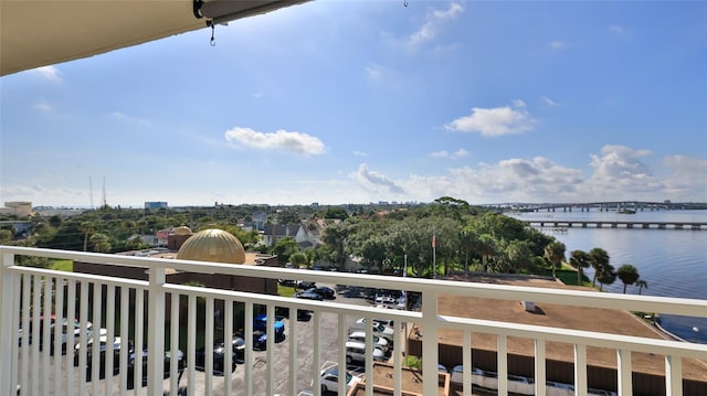 145 N Halifax Ave Unit 705, Daytona Beach, FL 32118 - balcony featuring a water view