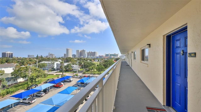 145 N Halifax Ave Unit 705, Daytona Beach, FL 32118 - balcony featuring a view of skyline