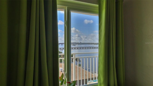 145 N Halifax Ave Unit 705, Daytona Beach, FL 32118 - water view featuring a notable bridge