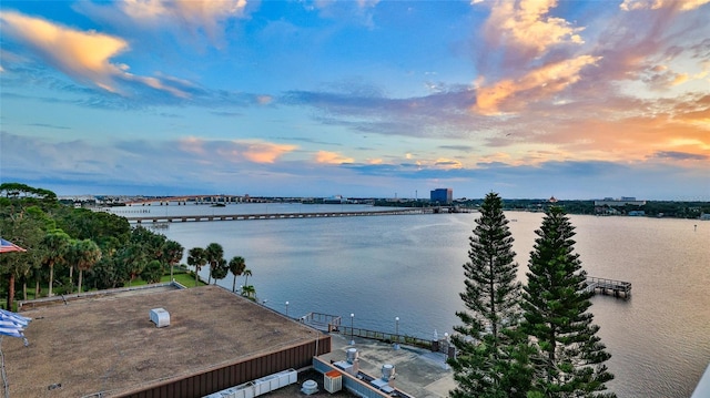 145 N Halifax Ave Unit 705, Daytona Beach, FL 32118 - water view with a notable bridge