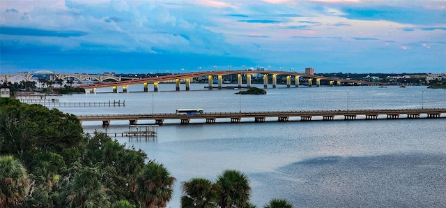 145 N Halifax Ave Unit 705, Daytona Beach, FL 32118 - dock featuring a pier and a water view