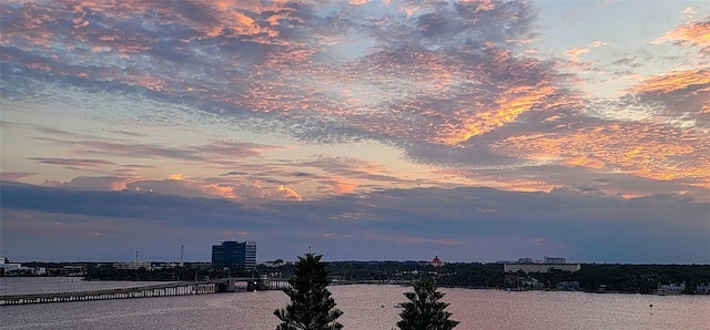 145 N Halifax Ave Unit 705, Daytona Beach, FL 32118 - water view featuring a notable bridge