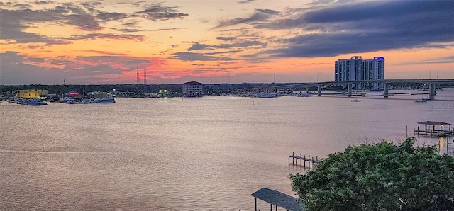 145 N Halifax Ave Unit 705, Daytona Beach, FL 32118 - water view with a notable bridge