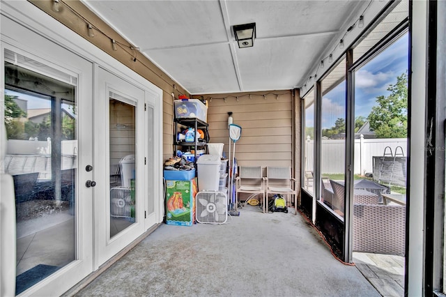 2235 Meadowmouse St, Orlando, FL 32837 - sunroom featuring french doors