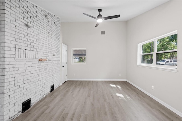 370 Hand Ave, Ormond Beach, FL 32174 - empty room with ceiling fan and wood finished floors