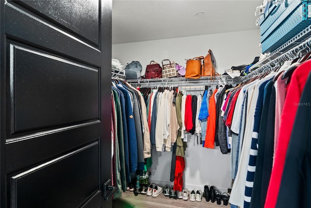 12468 Koshiba Aly, Orlando, FL 32827 - walk in closet with wood finished floors