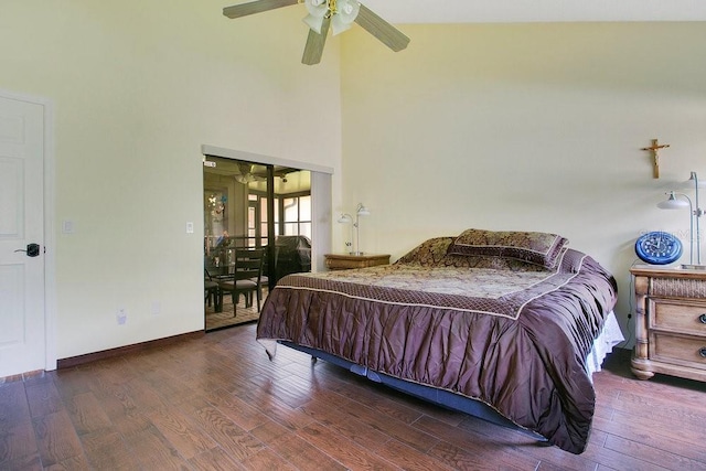 545 Mystic Wood St, Casselberry, FL 32707 - bedroom with wood finished floors and a towering ceiling