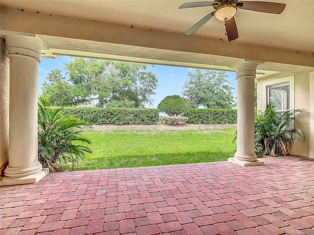 2209 Callaway Ct, Davenport, FL 33837 - view of patio with a ceiling fan