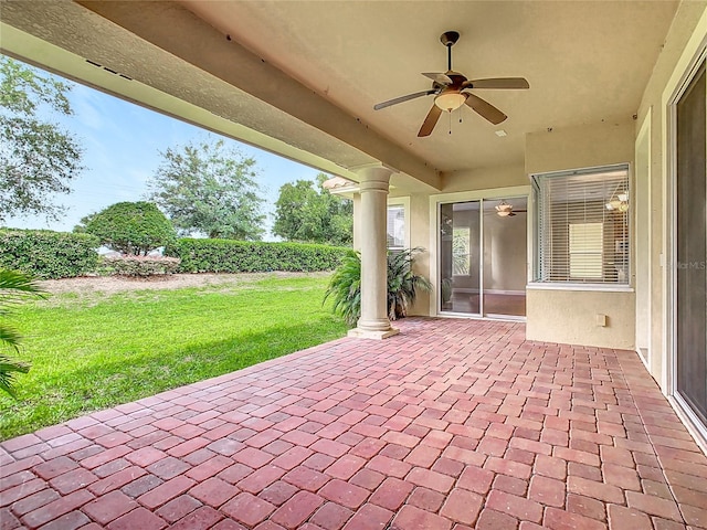 2209 Callaway Ct, Davenport, FL 33837 - view of patio with a ceiling fan