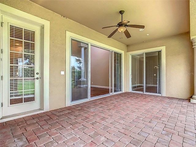 2209 Callaway Ct, Davenport, FL 33837 - view of patio featuring ceiling fan