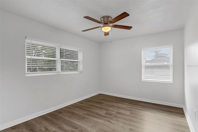 203 E Lakeview Ave, Eustis, FL 32726 - unfurnished room featuring wood finished floors and a ceiling fan