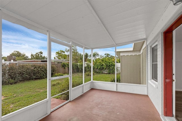 203 E Lakeview Ave, Eustis, FL 32726 - view of unfurnished sunroom