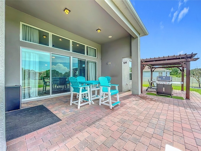 31980 Geoff Way, Sorrento, FL 32776 - view of patio / terrace featuring a pergola and grilling area