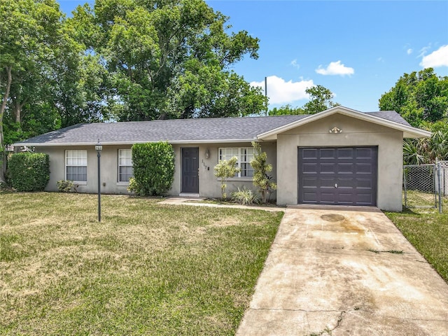 117 Burns Ave, Longwood, FL 32750 - ranch-style home featuring a garage, stucco siding, driveway, and roof with shingles