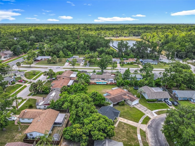 117 Burns Ave, Longwood, FL 32750 - aerial view of residential area with a heavily wooded area and a nearby body of water