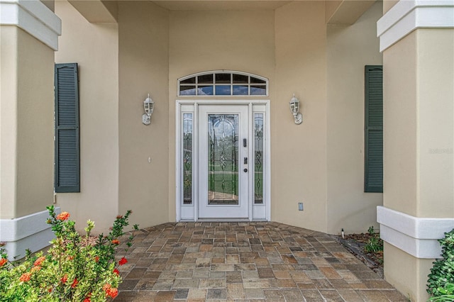 800 Sterling Chase Dr, Port Orange, FL 32128 - view of exterior entry with stucco siding