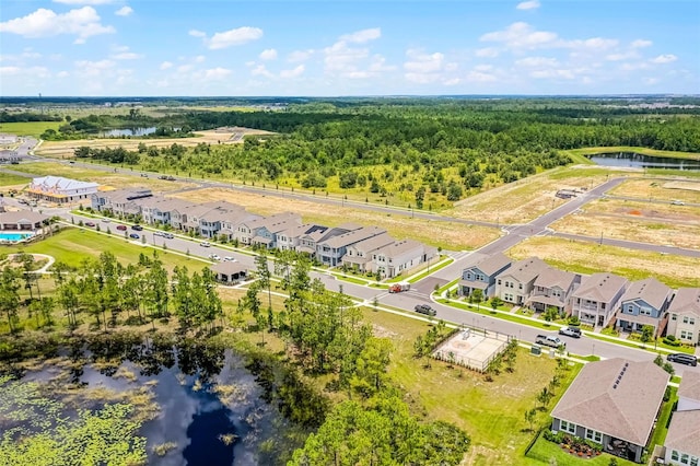 15133 Summer Harvest St, Winter Garden, FL 34787 - aerial view of residential area with a large body of water and a heavily wooded area