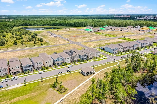 15133 Summer Harvest St, Winter Garden, FL 34787 - aerial view of residential area with a nearby body of water and a forest