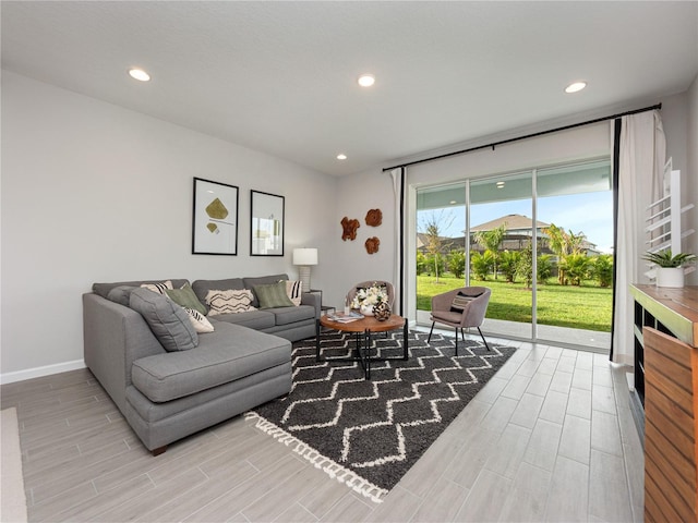 4409 Lions Gate Ave, Clermont, FL 34711 - living room with wood finished floors and recessed lighting