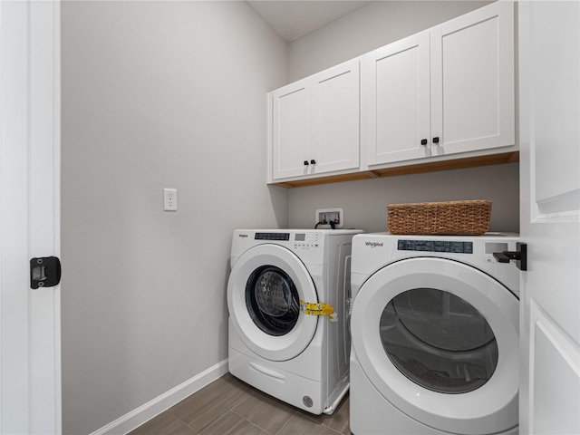 4409 Lions Gate Ave, Clermont, FL 34711 - laundry room featuring cabinet space and washer and dryer