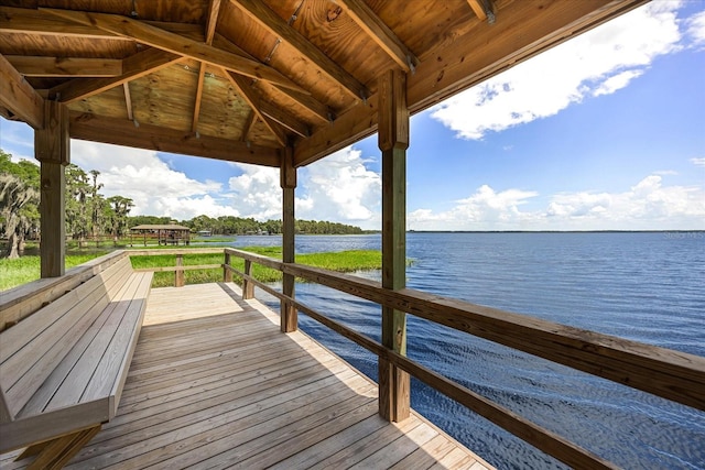 13848 Vista Del Lago Blvd, Clermont, FL 34711 - dock with a gazebo and a water view