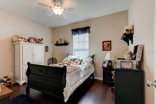 30210 Donnington Loop, Mount Dora, FL 32757 - bedroom featuring dark wood-style flooring and a ceiling fan