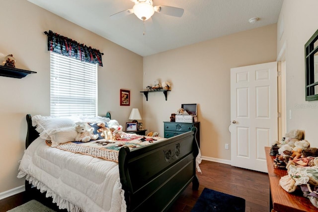 30210 Donnington Loop, Mount Dora, FL 32757 - bedroom with dark wood-type flooring and a ceiling fan